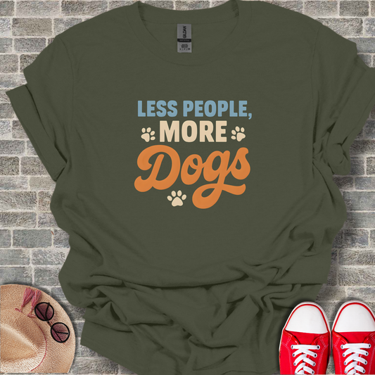 Less People More Dogs 1 T-Shirt