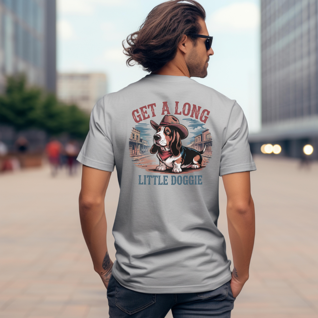 Get A Long Little Doggie Unisex Softstyle T-Shirt - Perfect for Dog Lovers