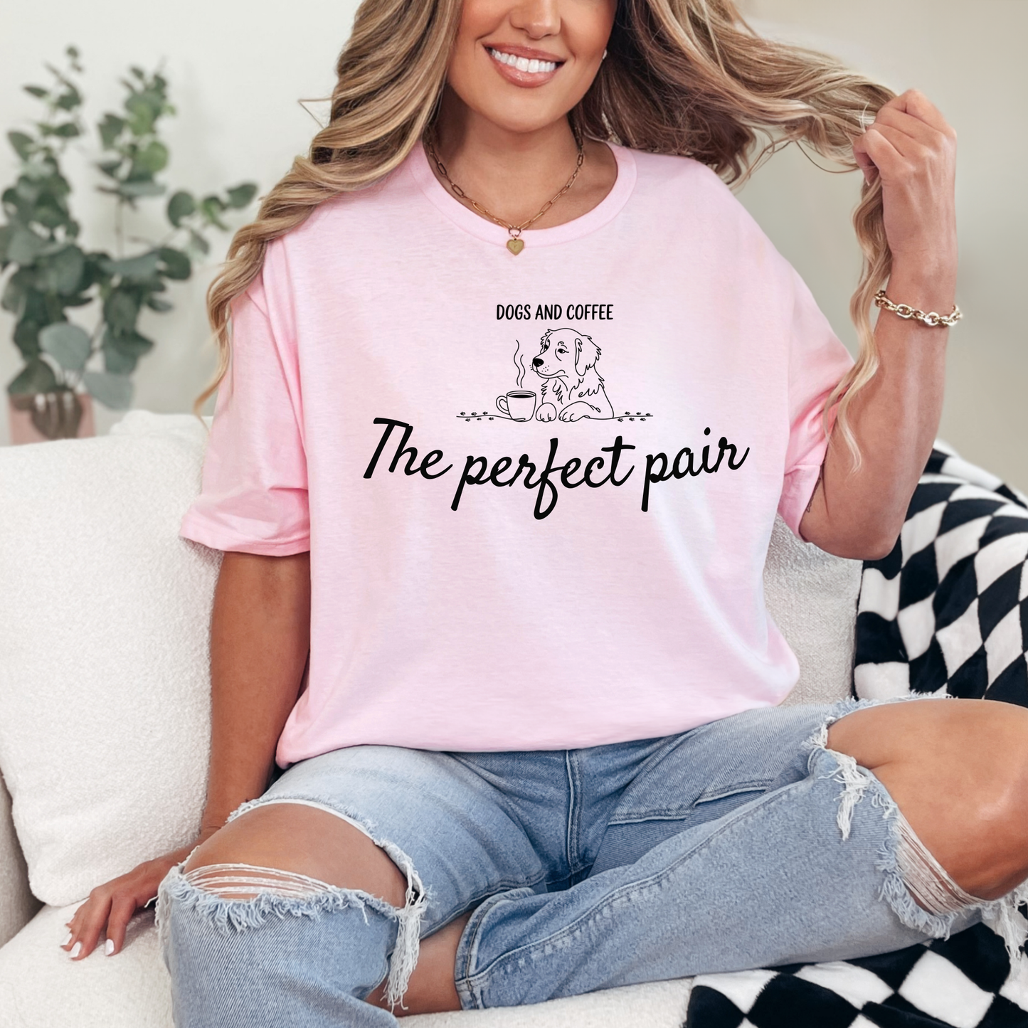 Dogs And Coffee The Perfect Pair T-Shirt