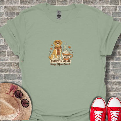 Pumpkin Spice Dog Mom Fuel Funny Graphic Tee