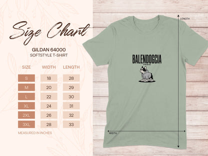 Balendoggia Paris graphic design softstyle t-shirt