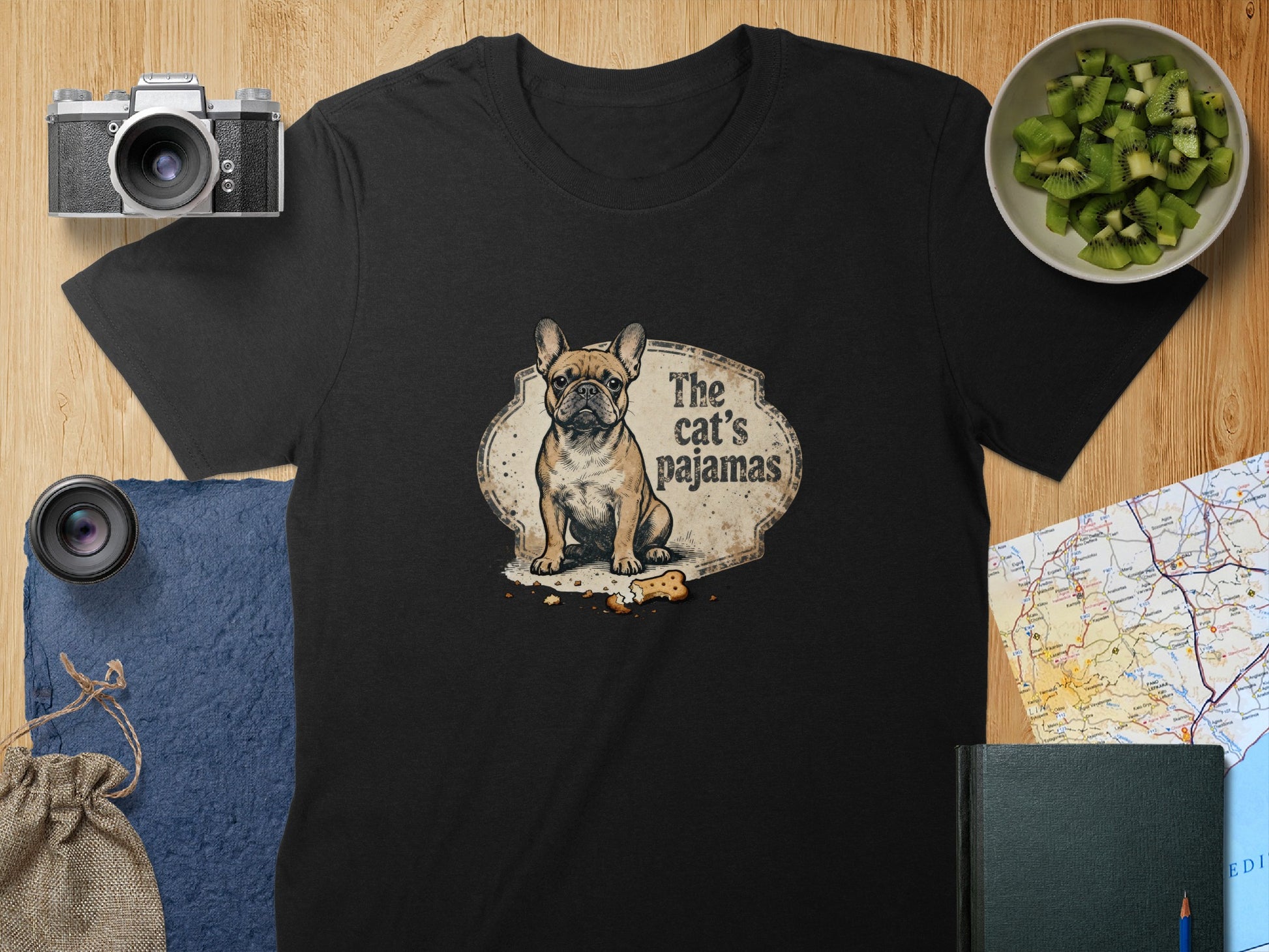 The Cat's Pajamas French Bulldog Graphic Tee