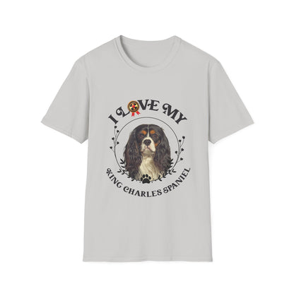 I Love My King Charles Spaniel Unisex Softstyle T-Shirt