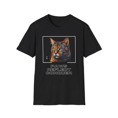 Paws Reflect Conquer Unisex Softstyle T-Shirt