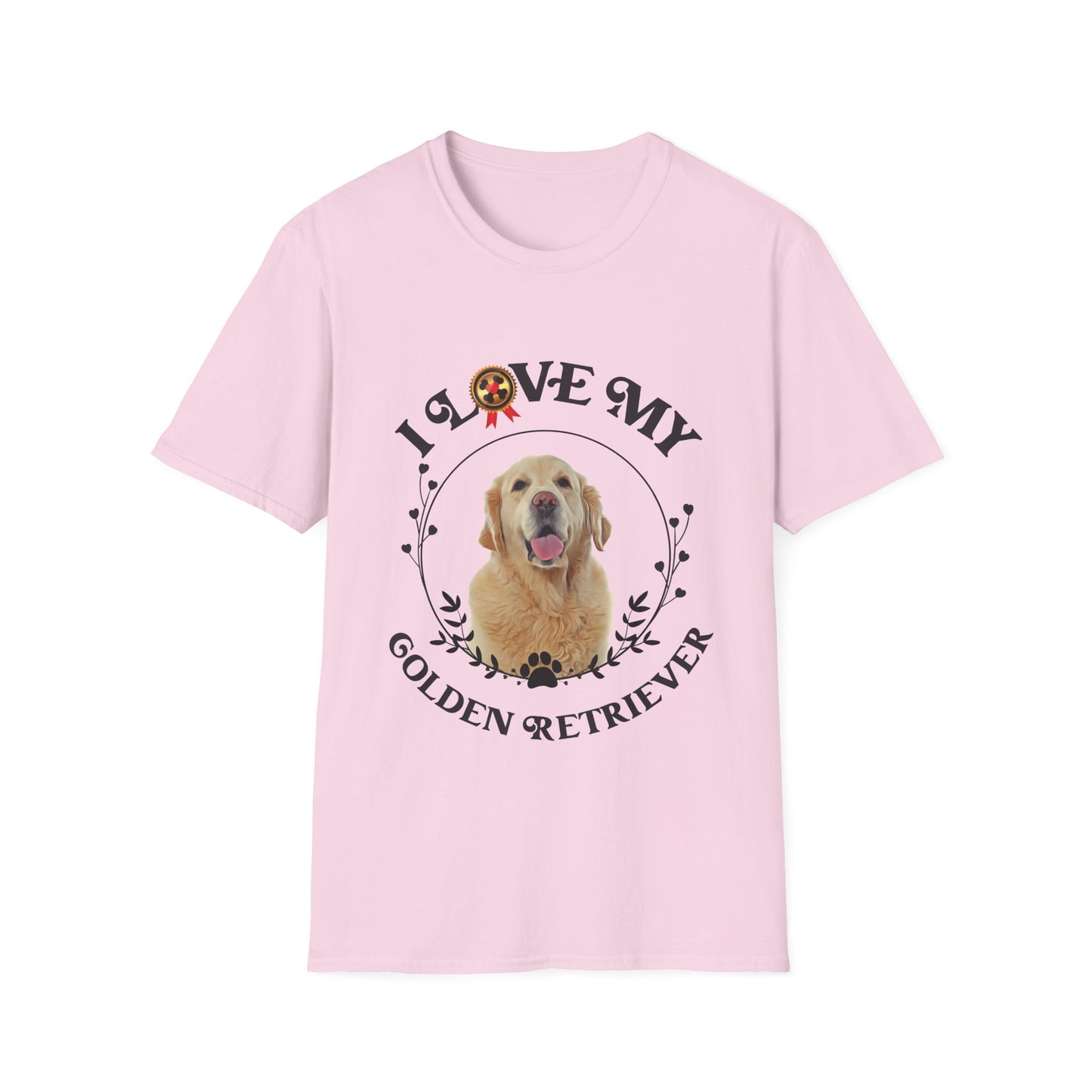 I Love My Golden Retriever Unisex Softstyle T-Shirt