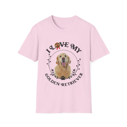 I Love My Golden Retriever Unisex Softstyle T-Shirt