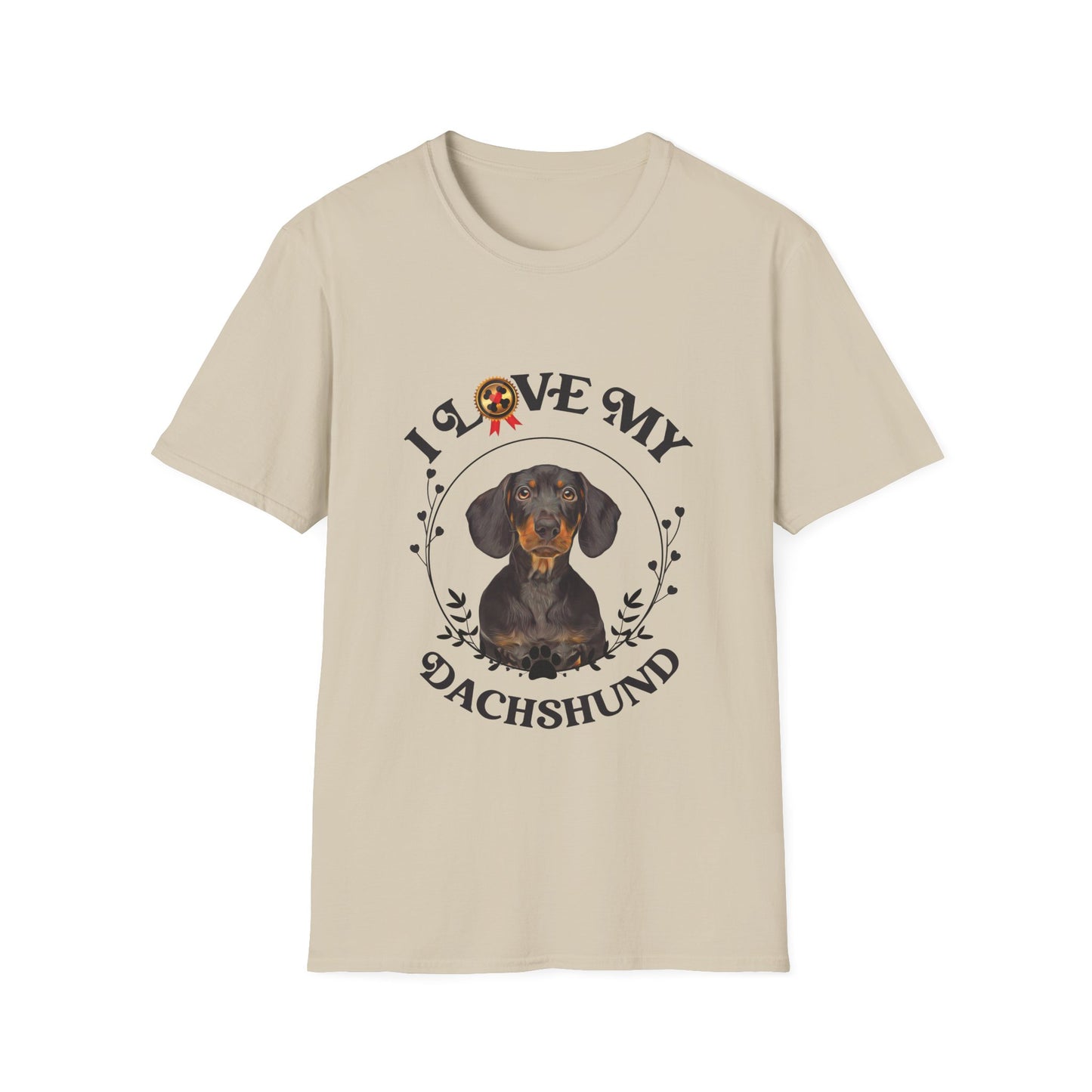 I Love My Dachshund Unisex Softstyle T-Shirt