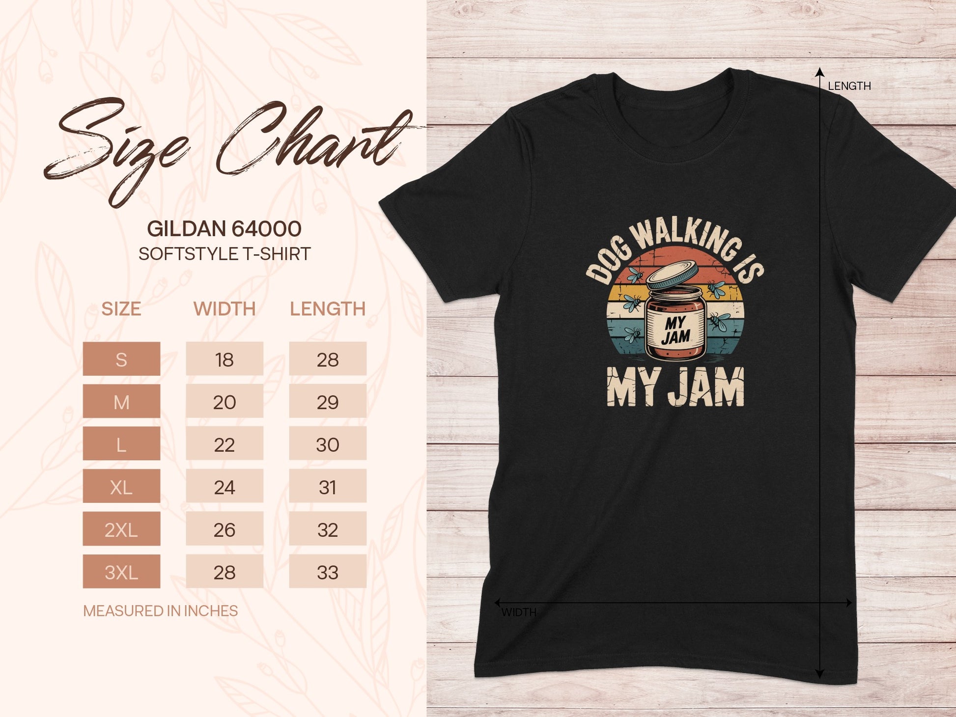 Dog Walking Is My Jam Gildan 64000 Softstyle T-Shirt product