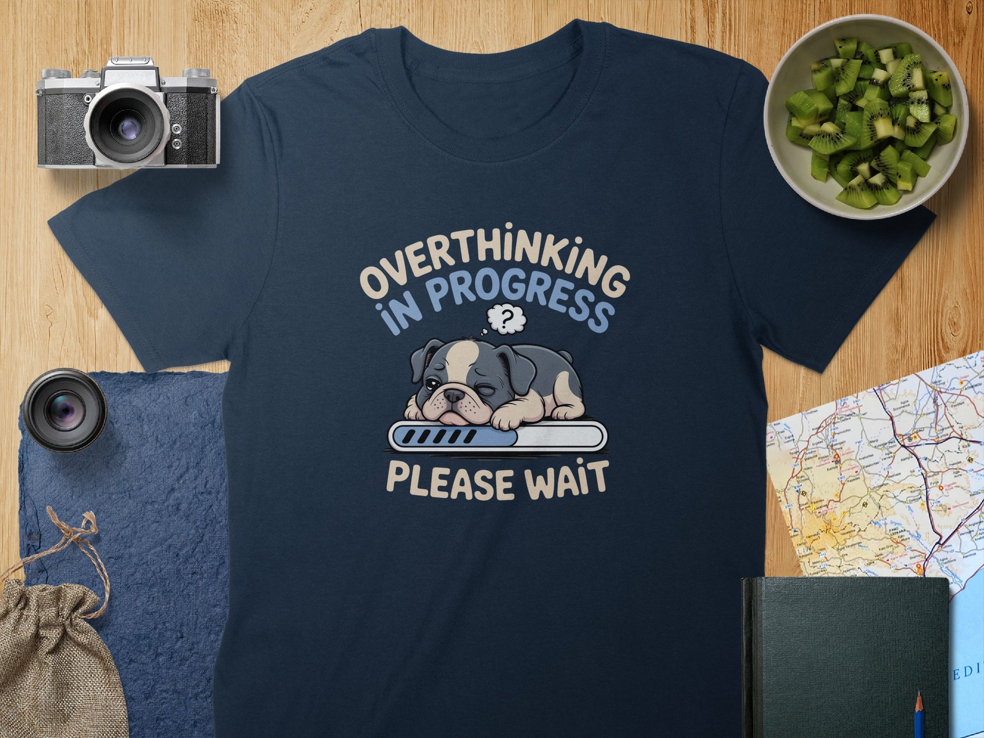 Overthinking in Progress Please Wait Graphic T-shirt