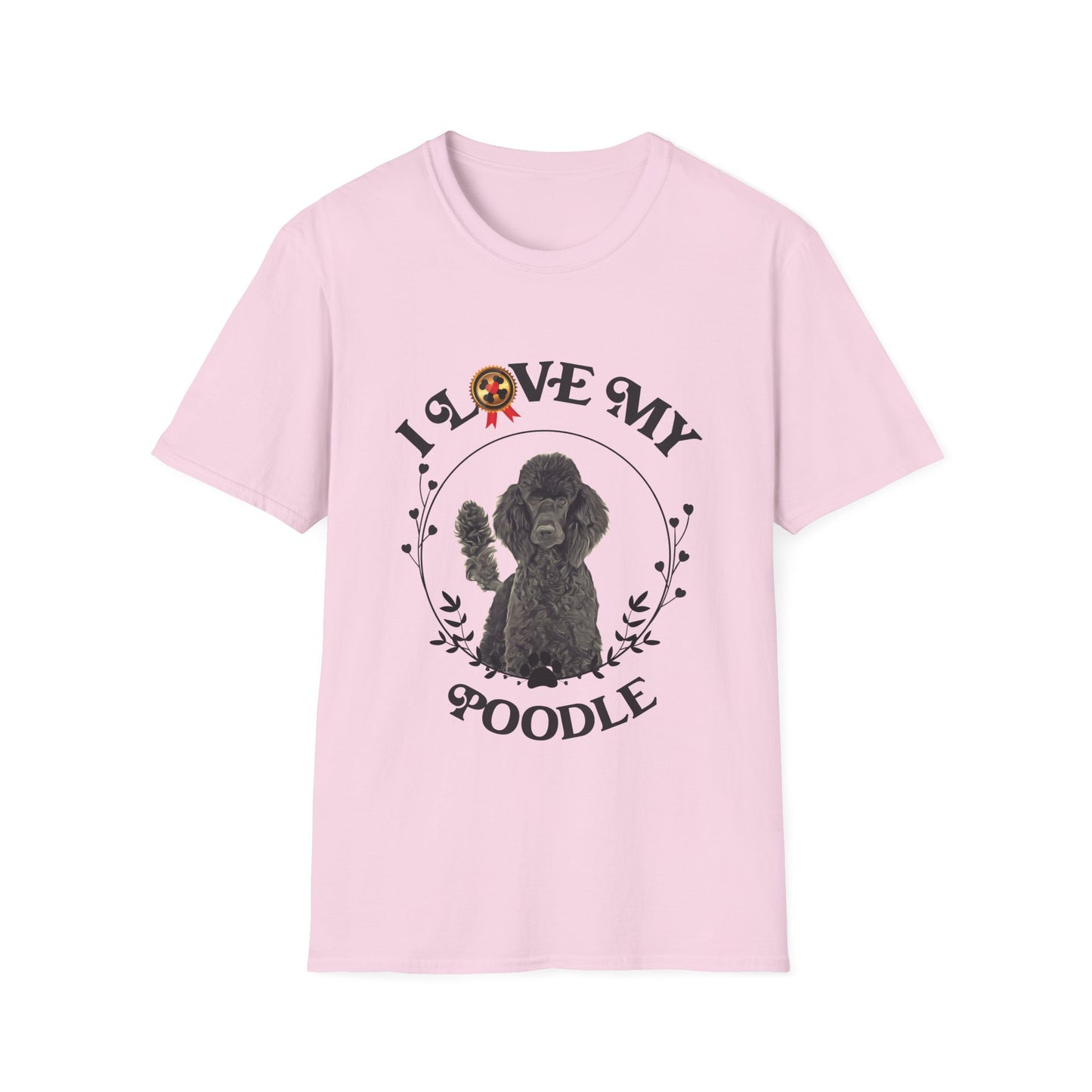 I Love My Poodle Unisex Softstyle T-Shirt