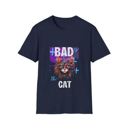 Bad Cat Design Unisex Softstyle T-Shirt