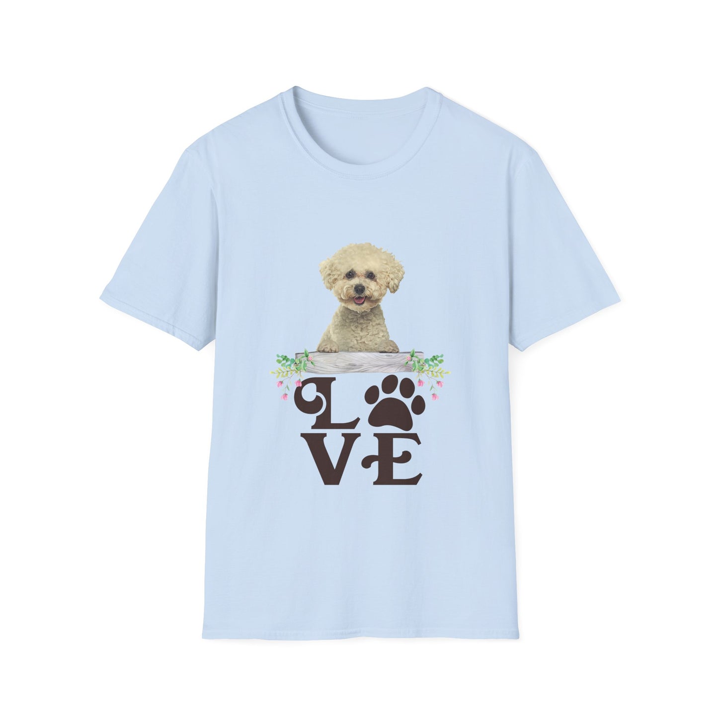 LOVE Bichon Frise Unisex Softstyle T-Shirt