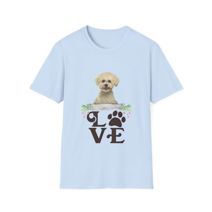 LOVE Bichon Frise Unisex Softstyle T-Shirt