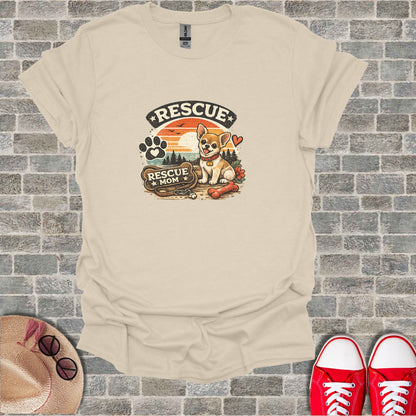 Rescue Mom Chihuahua Dog Sunset Paw Print Heart product type