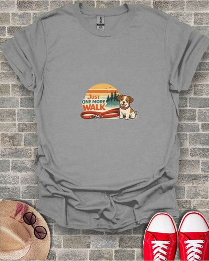 Just One More Walk Cute Puppy Leash Sunset Design product type