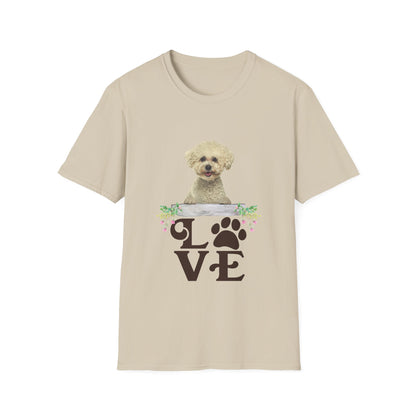 LOVE Bichon Frise Unisex Softstyle T-Shirt