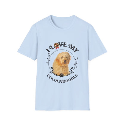 I Love My Goldendoodle Unisex Softstyle T-Shirt