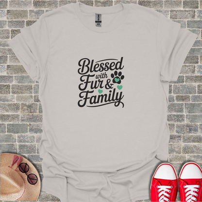 Blessed With Fur And Family Unisex T-Shirt