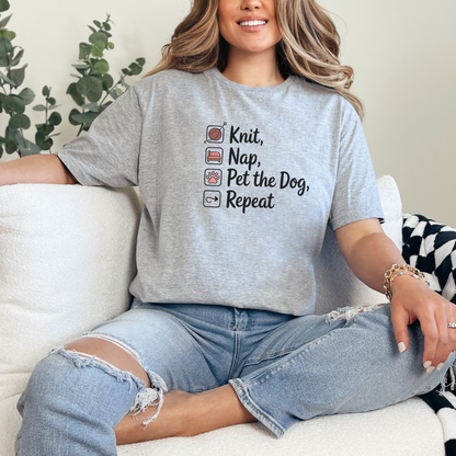 Knit Nap Pet the Dog Unisex T-Shirt