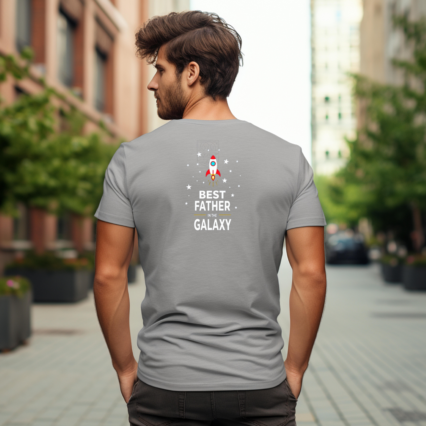 Best Father in the Galaxy Unisex Softstyle T-Shirt - Perfect Father's Day Gift