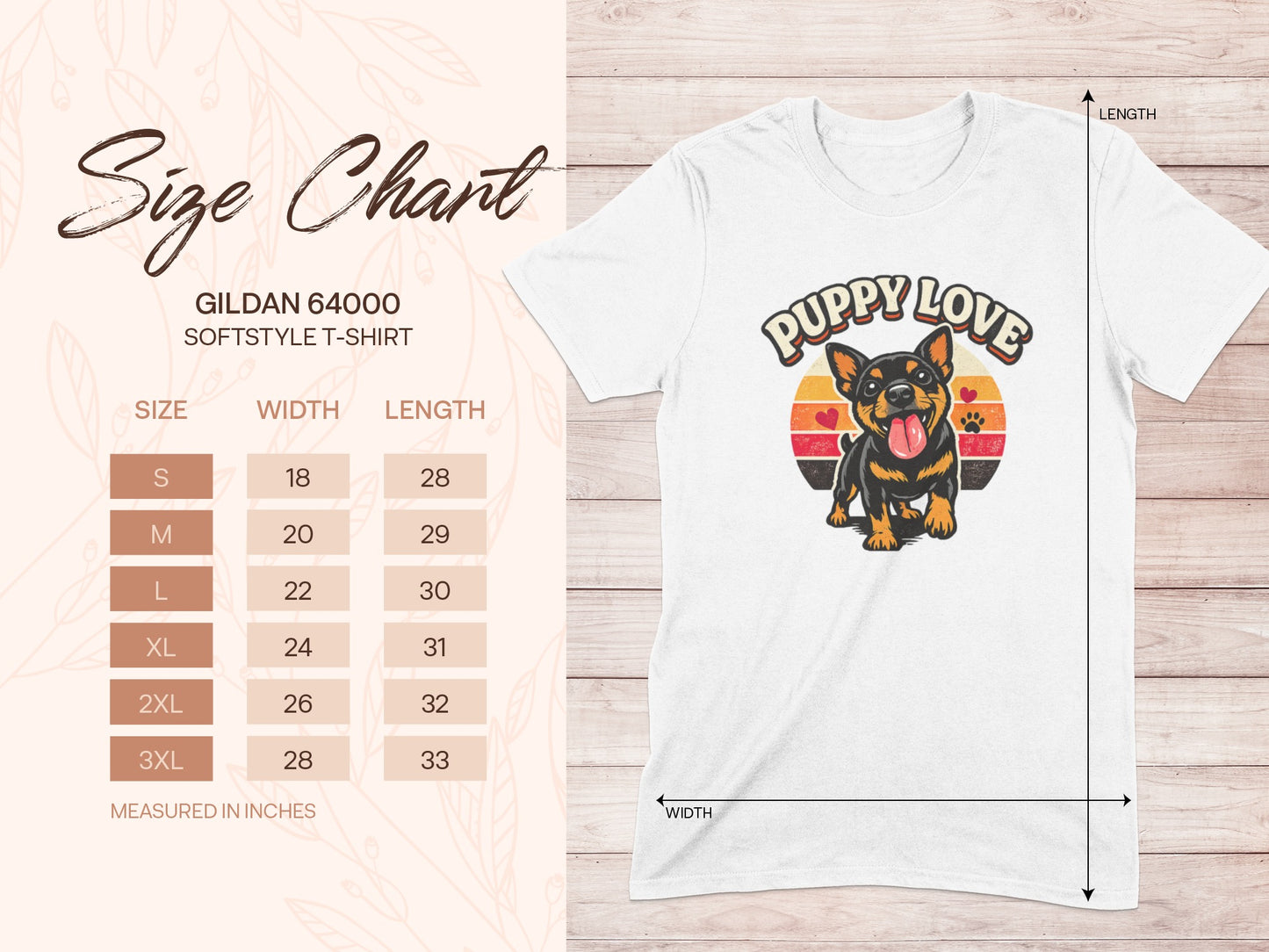 Puppy Love Gildan 64000 Softstyle T-Shirt product type