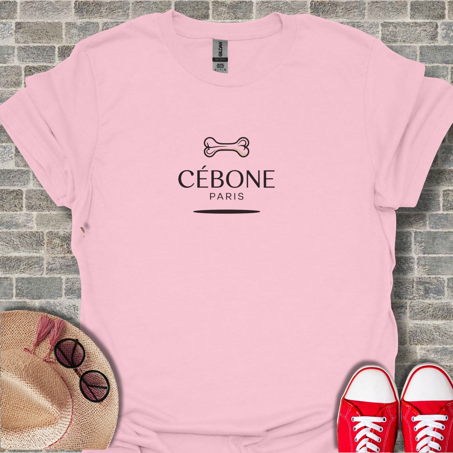 Iconic Bone Parisian Style Fashion Statement Tee