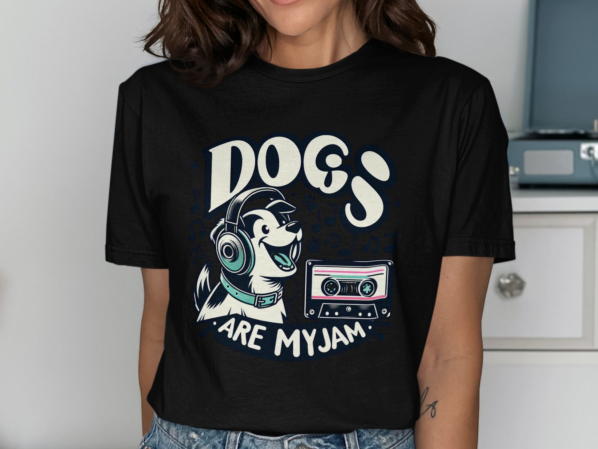 Dogs Are My Jam Fun Graphic Tee product