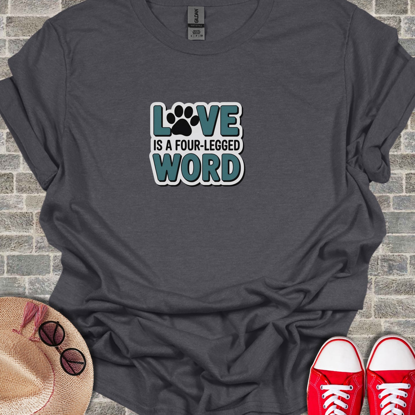 Love Is A Four-Legged Word T-shirt for Pet Lovers