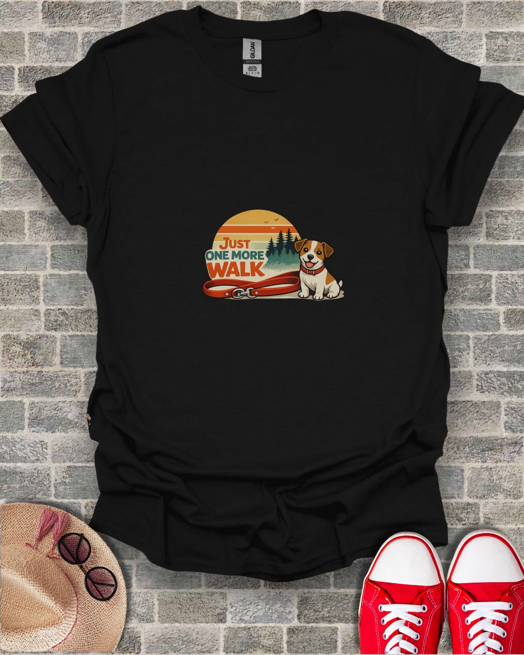 Just One More Walk Dog Leash Sunset product type