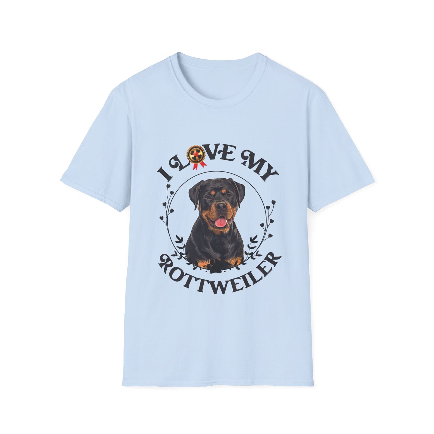 I Love My Rottweiler Unisex Softstyle T-Shirt