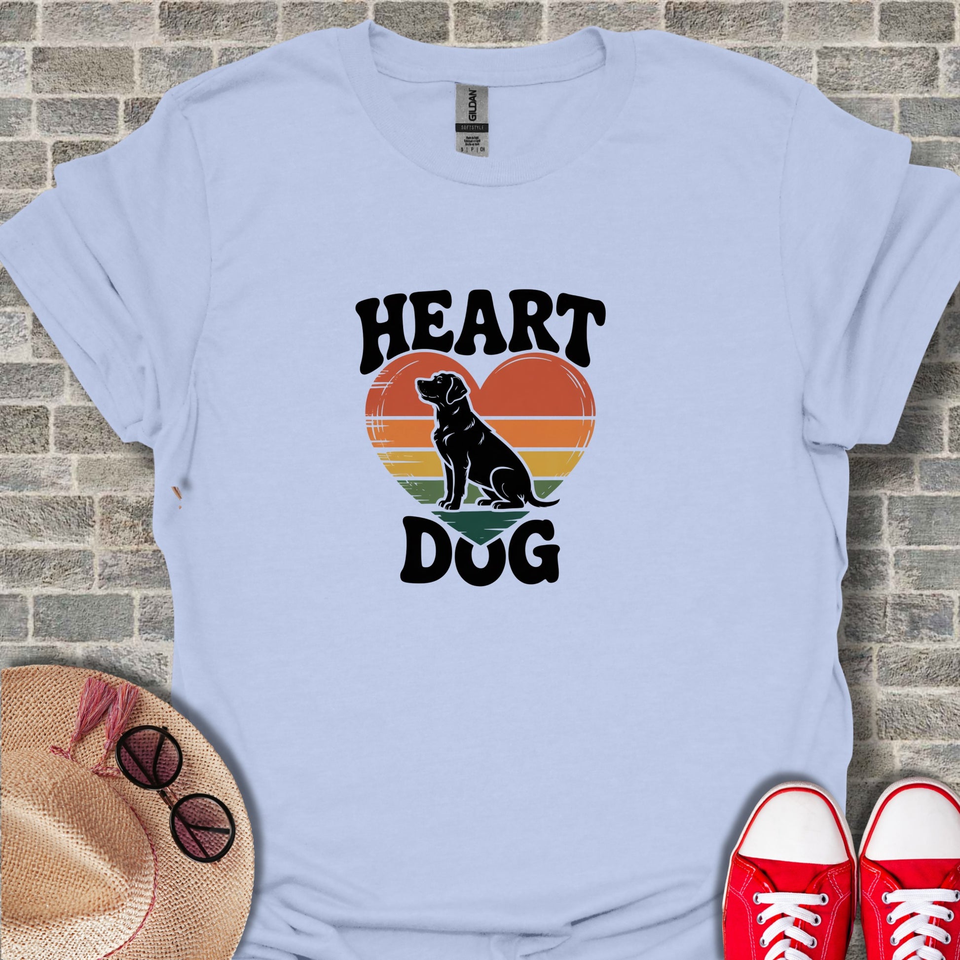 Heart Dog Graphic Shirt for Pet Lovers