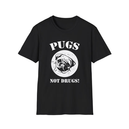 Pugs Not Drugs Unisex Softstyle T-Shirt