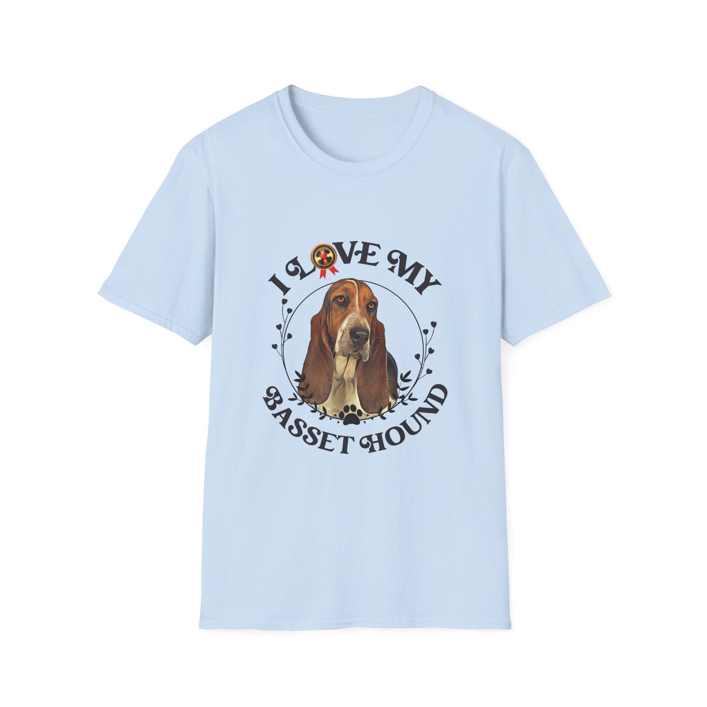 I Love My Bassett Hound Unisex Softstyle T-Shirt