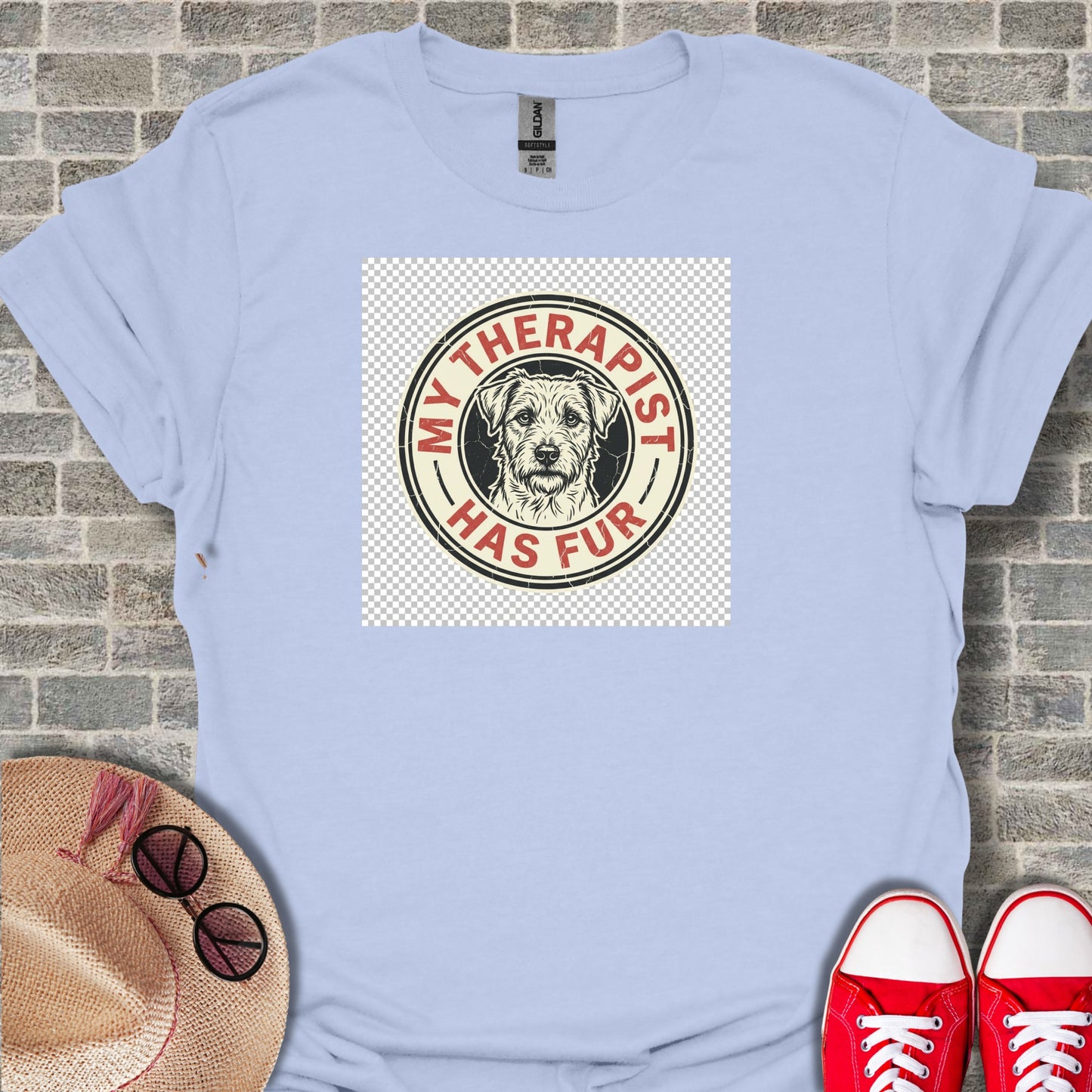 My Therapist Has Fur Dog Lover Graphic T-Shirt