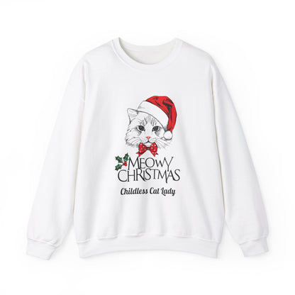 Christmas Meowy Unisex Heavy Blend™ Crewneck Sweatshirt