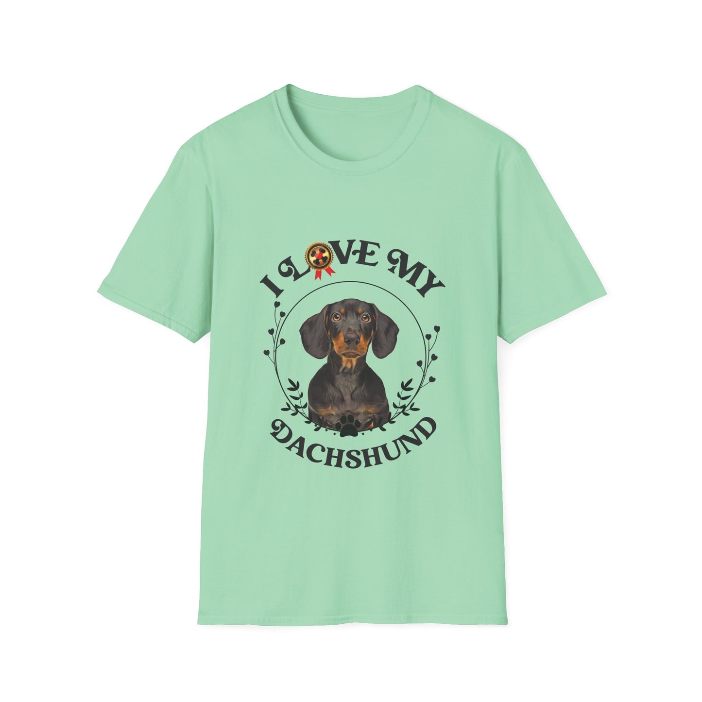 I Love My Dachshund Unisex Softstyle T-Shirt