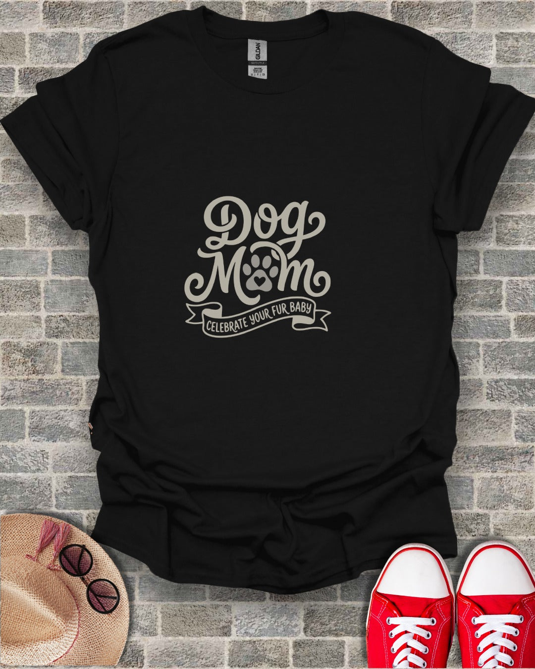 Dog Mom Celebrate Your Fur Baby Graphic T-Shirt