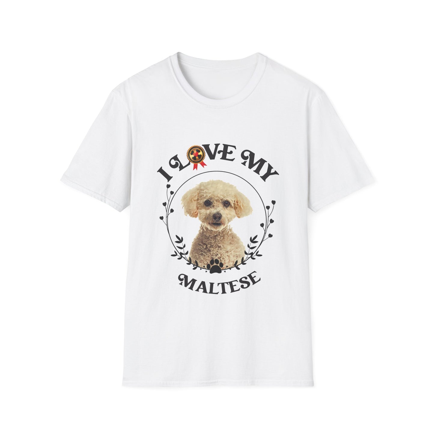 I Love My Maltese Unisex Softstyle T-Shirt