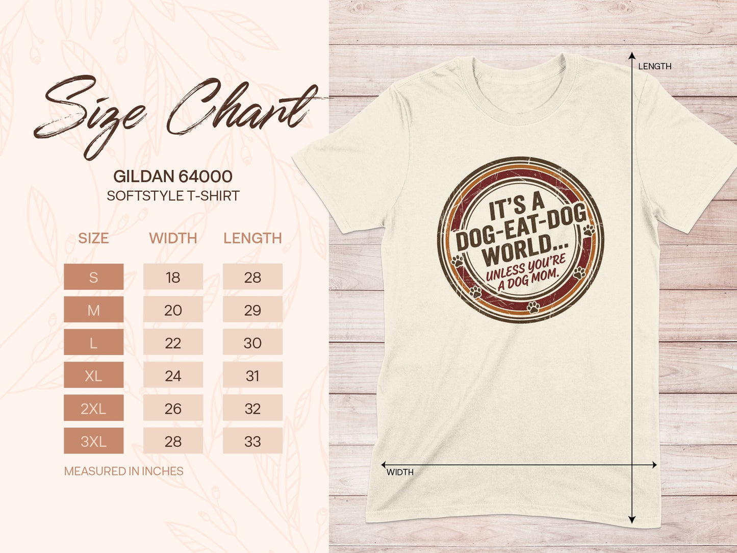 Gildan 64000 Dog-Eat-Dog World Dog Mom T-Shirt product type