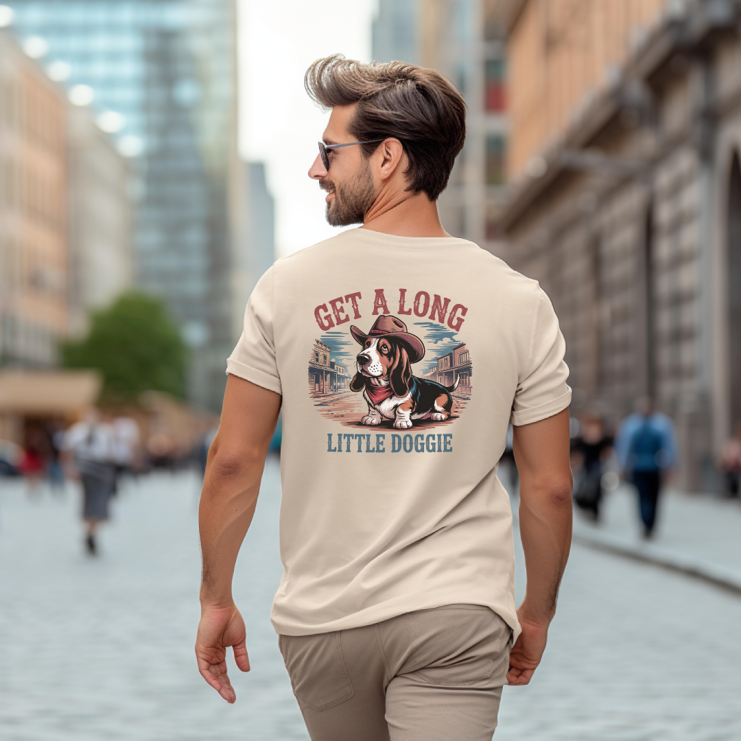 Get A Long Little Doggie Unisex Softstyle T-Shirt - Perfect for Dog Lovers