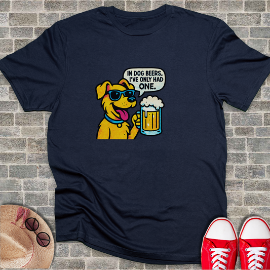 Funny Dog Beer Pun Graphic T-Shirt