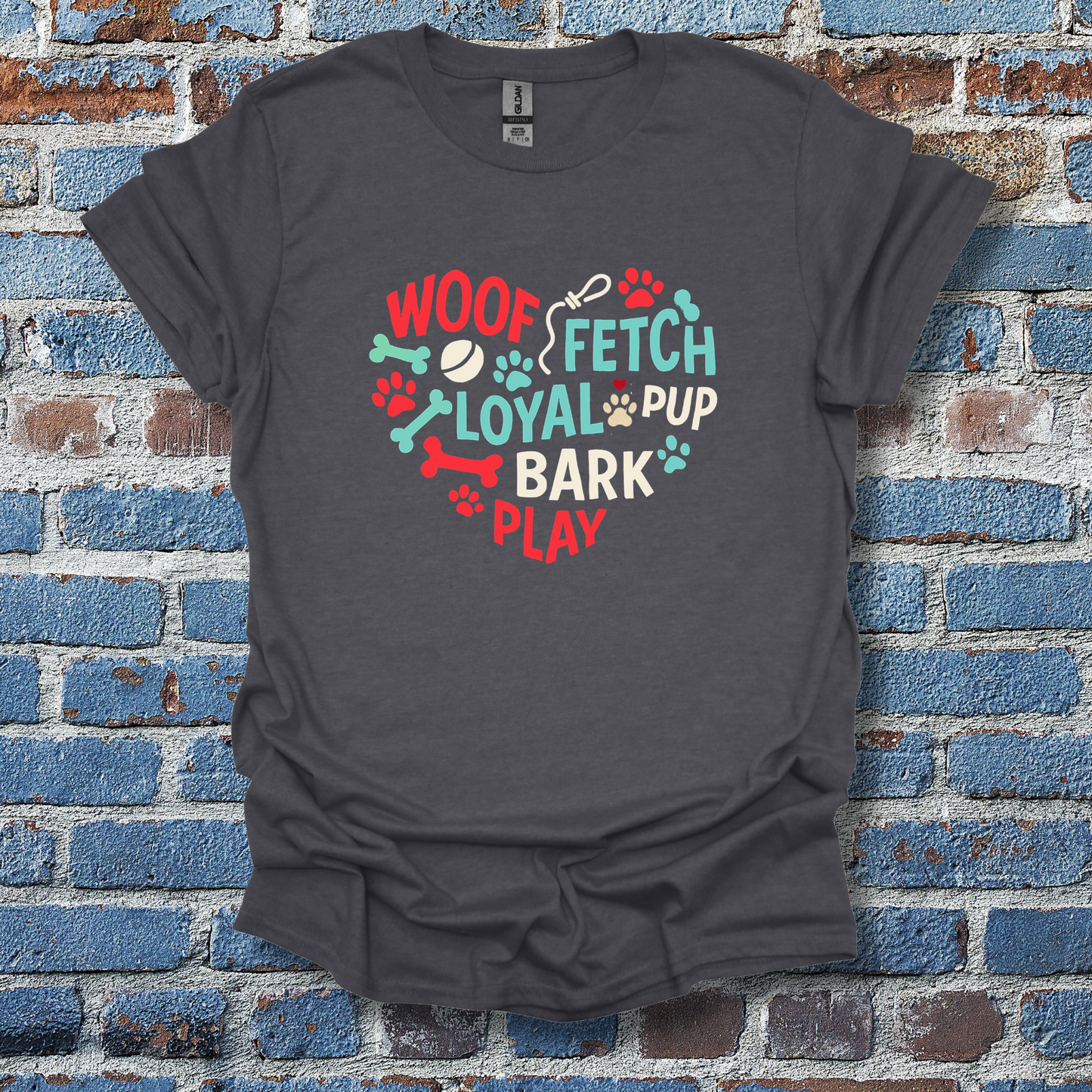 Woof, Fetch, Pup, Bark, Play T-Shirt