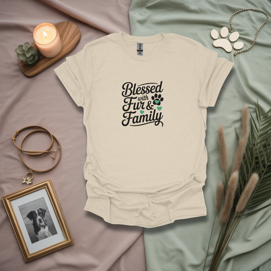 Blessed With Fur And Family Unisex T-Shirt