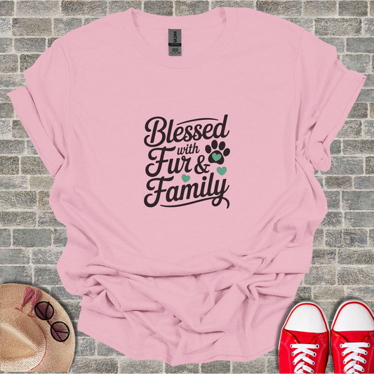 Blessed With Fur And Family Unisex T-Shirt