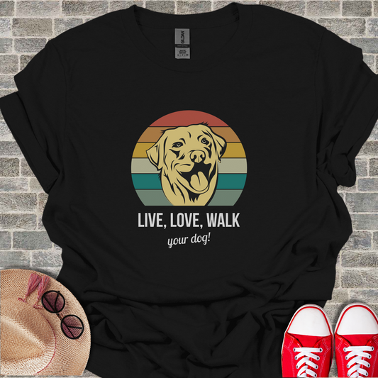 Live Love Walk Your Dog Unisex Softstyle T-Shirt1