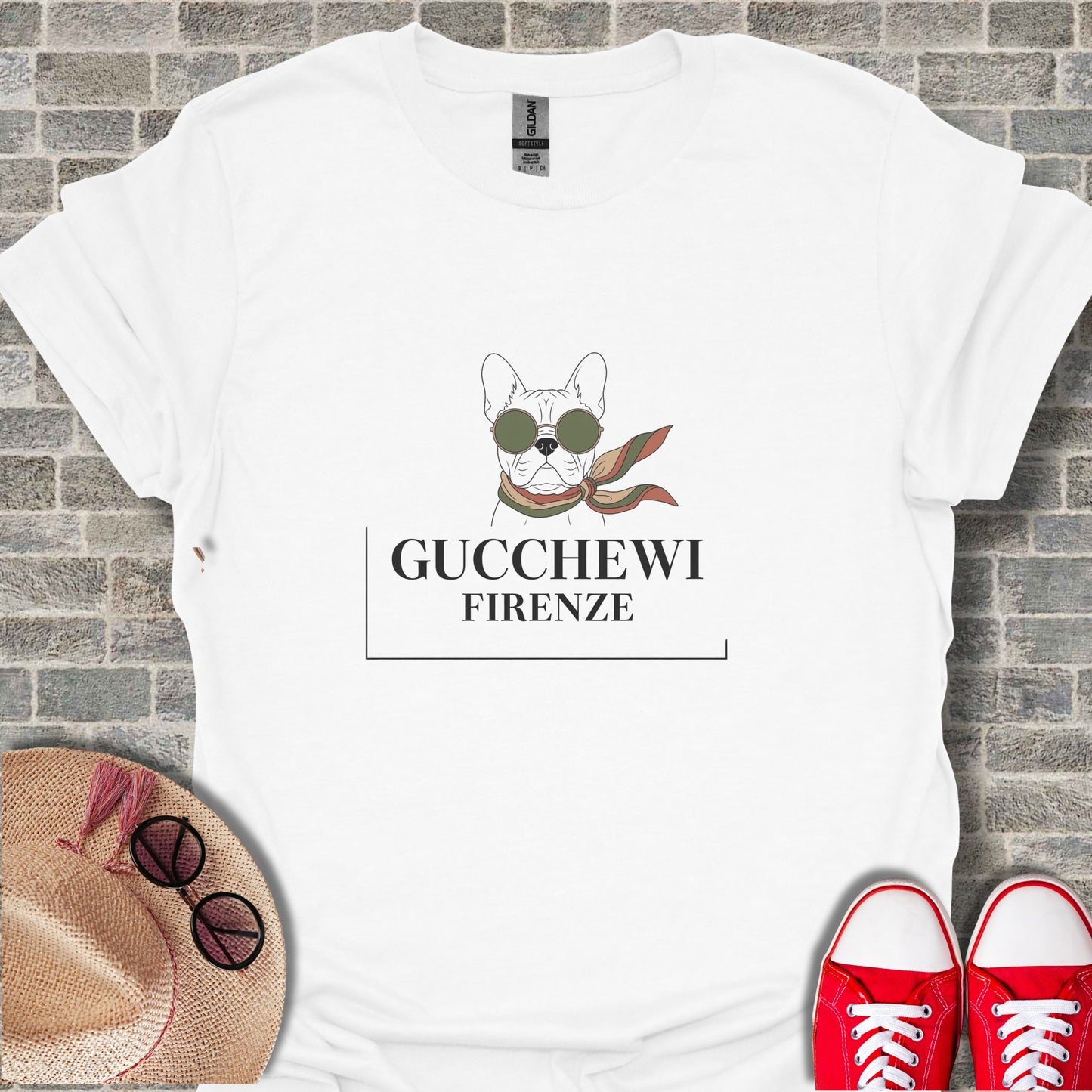 Gucci Style Dog Graphic Tee Streetwear Shirt