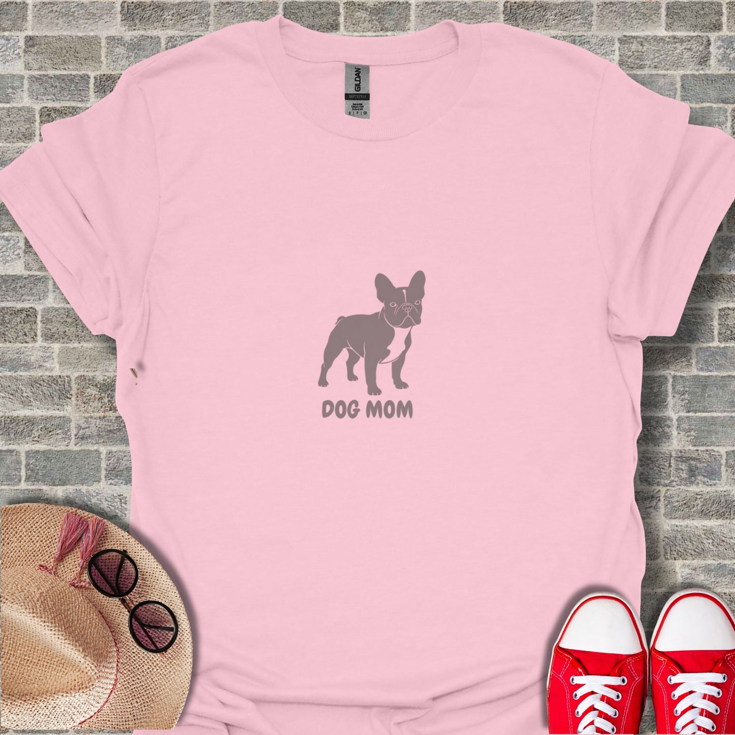 Dog Mom French Bulldog Lover Graphic T-Shirt