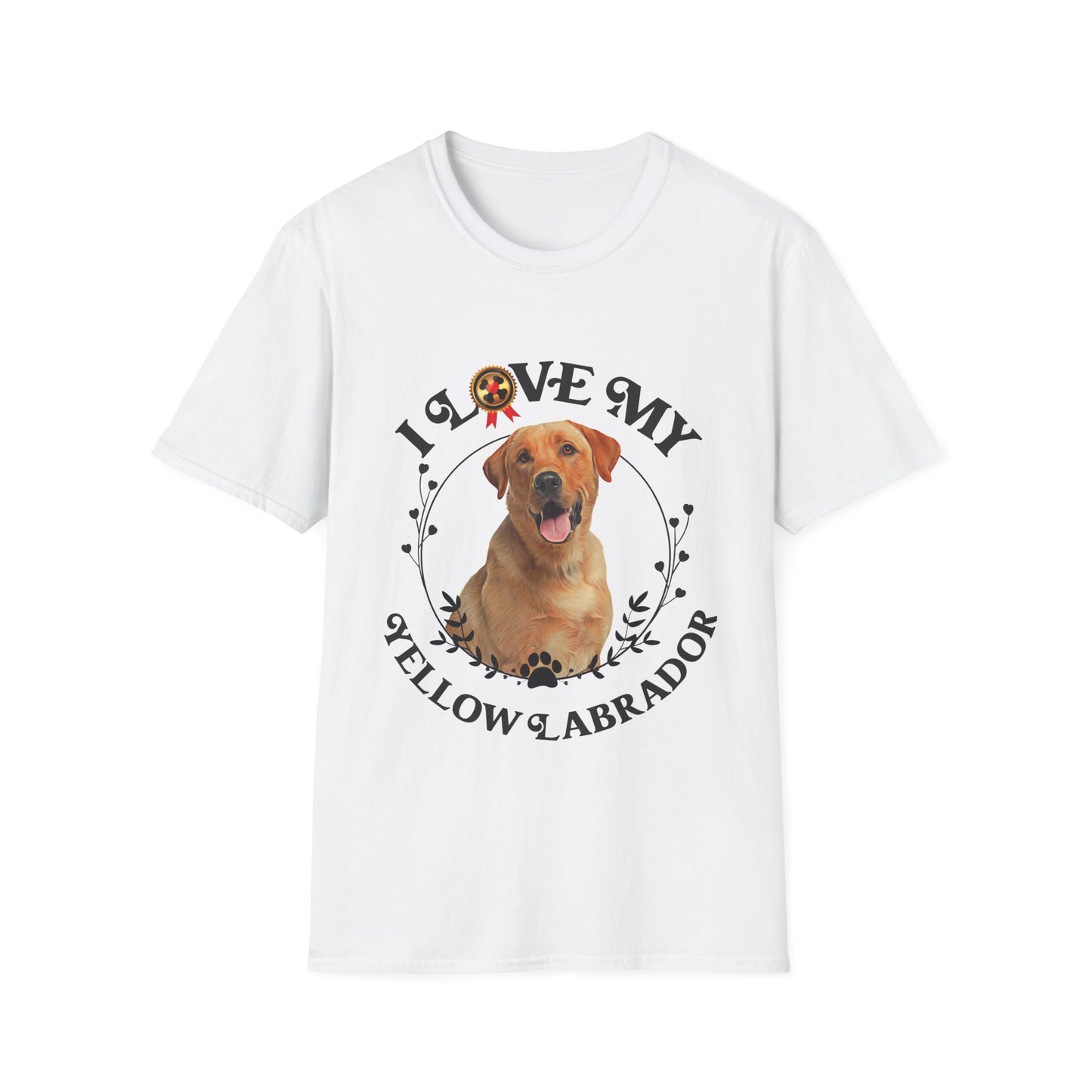 I Love My Yellow Lab Unisex Softstyle T-Shirt