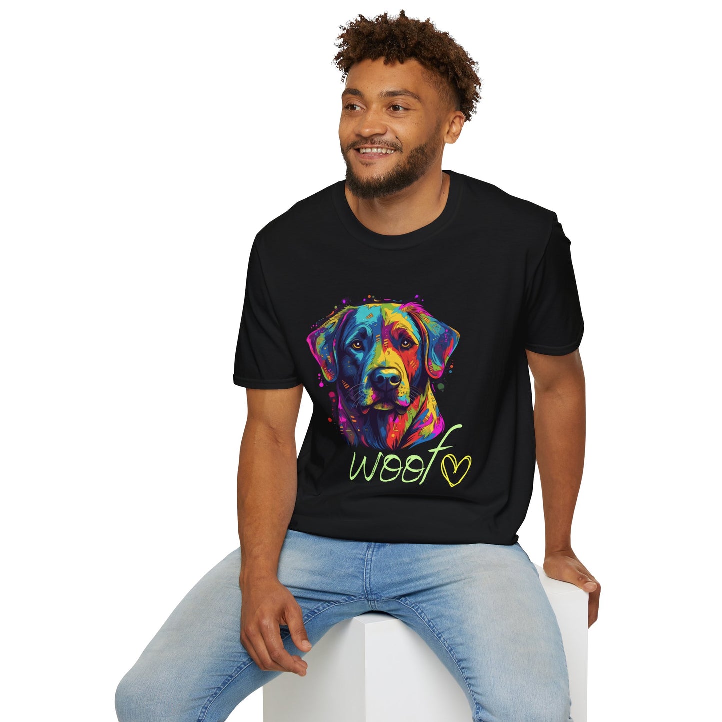 Woof design Unisex Softstyle T-Shirt