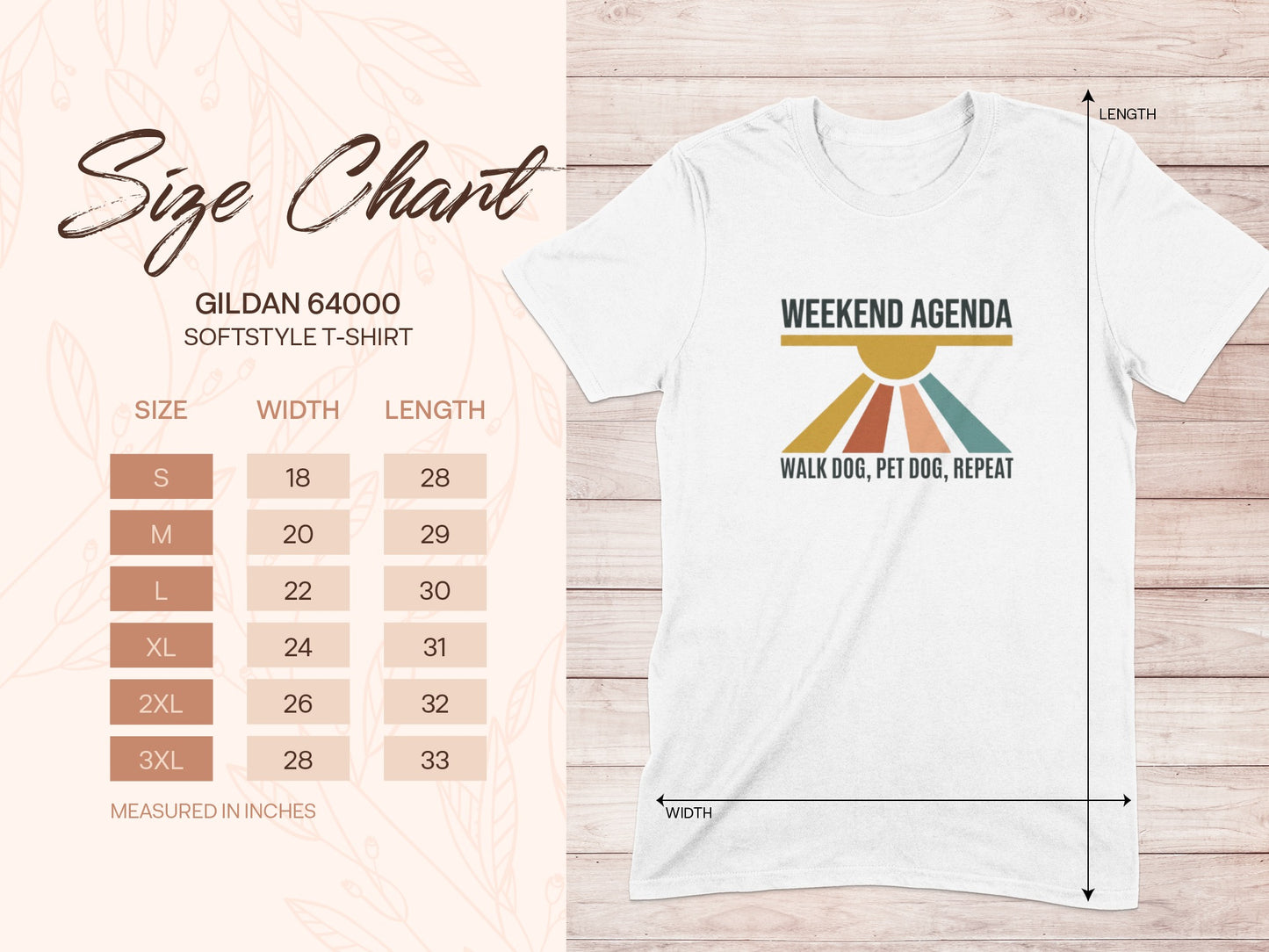 WEEKEND AGENDA WALK DOG PET DOG REPEAT product type